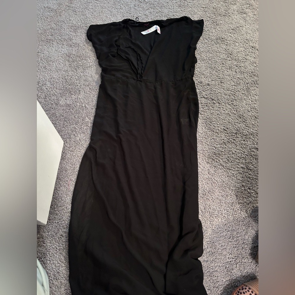 NWT Freya swim sheer coverup. Long with slits. Size small